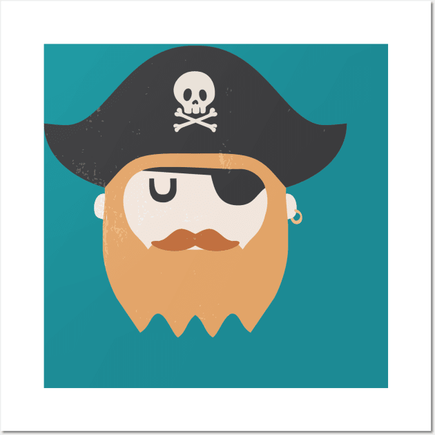 Pirate Wall Art by BeardyGraphics